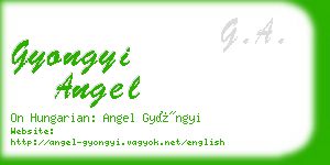 gyongyi angel business card